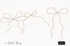 Pearl Coquette Clipart | Coquette Bow PNG Product Image 1