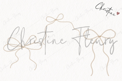 Pearl Coquette Clipart | Coquette Bow PNG Product Image 3