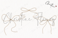 Pearl Coquette Clipart | Coquette Bow PNG Product Image 3