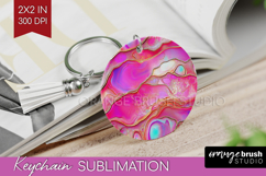 Pearl Keychain PNG - Pearl Texture Keychain Sublimation Product Image 1