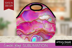 Pearl Lunch Bag - Pearl Texture Lunch Bug PNG Sublimation Product Image 1