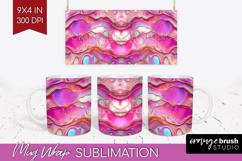 Pearl Mug Wrap - Pearl Texture Mug PNG Sublimation Product Image 1