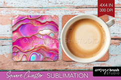 Pearl Square Coaster - Pearl Texture Coaster PNG Sublimation Product Image 1