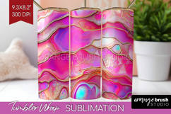 Pearl Tumbler Wrap - Pearl Texture Tumbler PNG Sublimation Product Image 1