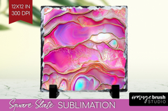 Pearl Slate PNG - Pearl Texture Square Slate Sublimation Product Image 1