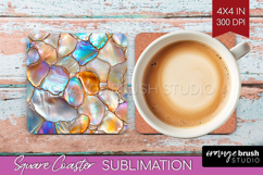 Pearl Square Coaster - Pearl Texture Coaster PNG Sublimation Product Image 1
