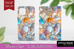 Pearl Phone Case PNG - Pearl Texture Case PNG Sublimation Product Image 1