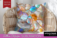 Pearl Pillow Sublimation - Pearl Texture Pillow Cover PNG Product Image 1
