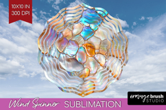 Pearl Wind Spinner Sublimation PNG - Pearl Texture Round Product Image 1