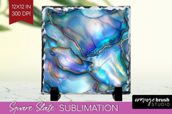 Pearl Slate PNG - Pearl Texture Square Slate Sublimation Product Image 1