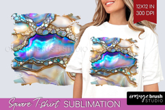 Pearl Square Tshirt Background - Pearl Texture PNG Product Image 1