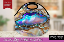 Pearl Lunch Bag - Pearl Texture Lunch Bug PNG Sublimation Product Image 1