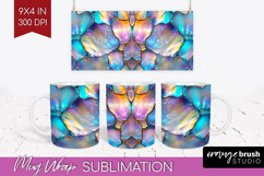 Pearl Mug Wrap - Pearl Texture Mug PNG Sublimation Product Image 1