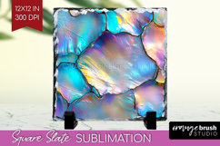 Pearl Slate PNG - Pearl Texture Square Slate Sublimation Product Image 1