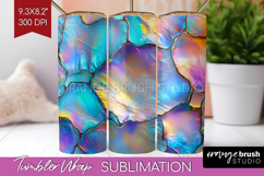 Pearl Tumbler Wrap - Pearl Texture Tumbler PNG Sublimation Product Image 1