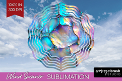 Pearl Wind Spinner Sublimation PNG - Pearl Texture Round Product Image 1