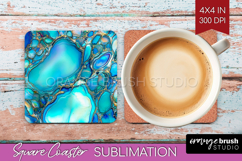 Pearl Square Coaster - Pearl Texture Coaster PNG Sublimation Product Image 1