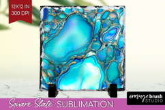 Pearl Slate PNG - Pearl Texture Square Slate Sublimation Product Image 1