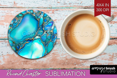 Pearl Round Coaster - Pearl Texture Coaster PNG Sublimation Product Image 1