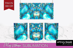 Pearl Mug Wrap - Pearl Texture Mug PNG Sublimation Product Image 1