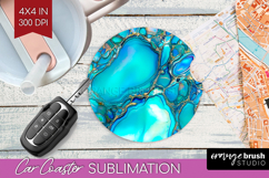 Pearl Car Coaster - Pearl Texture Coaster PNG Sublimation Product Image 1