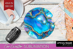 Pearl Car Coaster - Pearl Texture Coaster PNG Sublimation Product Image 1