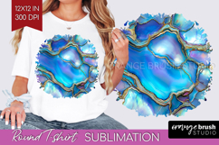 Pearl Round Tshirt Background - Pearl Texture PNG Product Image 1