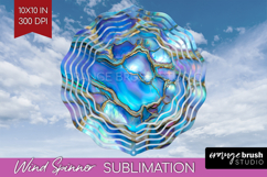 Pearl Wind Spinner Sublimation PNG - Pearl Texture Round Product Image 1