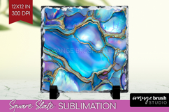 Pearl Slate PNG - Pearl Texture Square Slate Sublimation Product Image 1