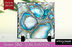 Pearl Slate PNG - Pearl Texture Square Slate Sublimation Product Image 1