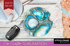 Pearl Car Coaster - Pearl Texture Coaster PNG Sublimation Product Image 1