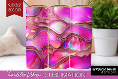 Pearl Tumbler Wrap - Pearl Texture Tumbler PNG Sublimation Product Image 1