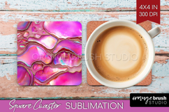Pearl Square Coaster - Pearl Texture Coaster PNG Sublimation Product Image 1