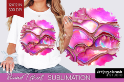 Pearl Round Tshirt Background - Pearl Texture PNG Product Image 1