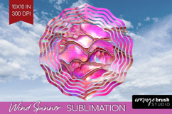 Pearl Wind Spinner Sublimation PNG - Pearl Texture Round Product Image 1