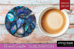 Pearl Round Coaster - Pearl Texture Coaster PNG Sublimation Product Image 1