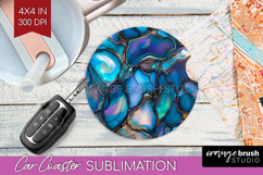 Pearl Car Coaster - Pearl Texture Coaster PNG Sublimation Product Image 1
