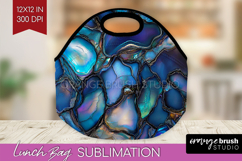 Pearl Lunch Bag - Pearl Texture Lunch Bug PNG Sublimation Product Image 1