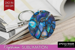 Pearl Keychain PNG - Pearl Texture Keychain Sublimation Product Image 1
