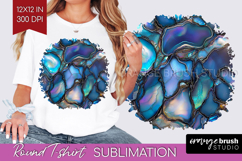 Pearl Round Tshirt Background - Pearl Texture PNG Product Image 1
