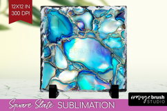 Pearl Slate PNG - Pearl Texture Square Slate Sublimation Product Image 1