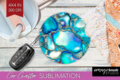 Pearl Car Coaster - Pearl Texture Coaster PNG Sublimation Product Image 1