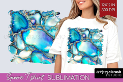 Pearl Square Tshirt Background - Pearl Texture PNG Product Image 1