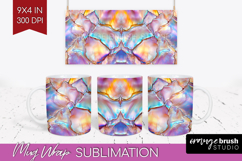 Pearl Mug Wrap - Pearl Texture Mug PNG Sublimation Product Image 1