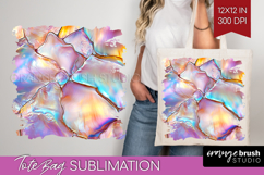 Pearl Tote Bag - Pearl Texture Tote Bag PNG Sublimation Product Image 1