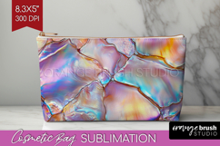 Pearl Cosmetic Bag - Pearl Texture Makeup Bag PNG Product Image 1