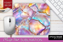 Pearl Mouse Pad Sublimation - Pearl Texture Mousepad PNG Product Image 1