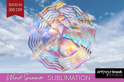 Pearl Wind Spinner Sublimation PNG - Pearl Texture Round Product Image 1