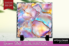 Pearl Slate PNG - Pearl Texture Square Slate Sublimation Product Image 1