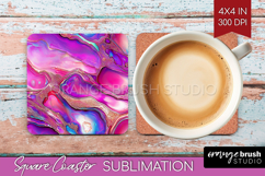Pearl Square Coaster - Pearl Texture Coaster PNG Sublimation Product Image 1